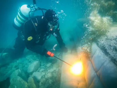 Soudure et découpages sous-marins